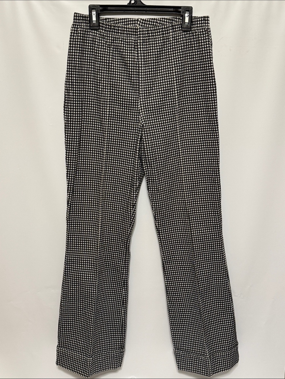 Vintage 80s 90s Forenza Houndstooth High Waisted Cuffed Trousers Pants - Medium